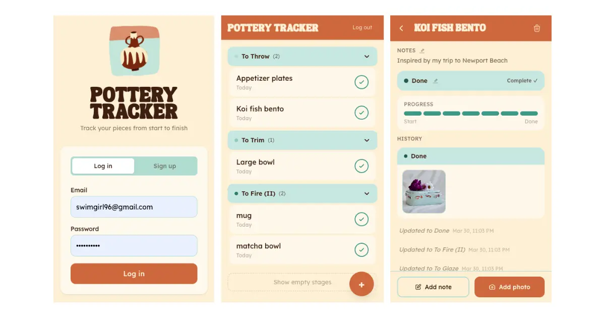 Pottery Tracker preview