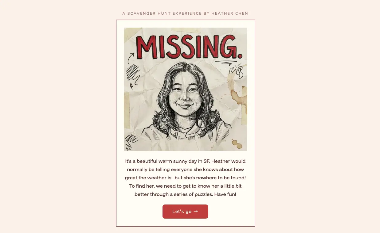 Find Me scavenger hunt preview